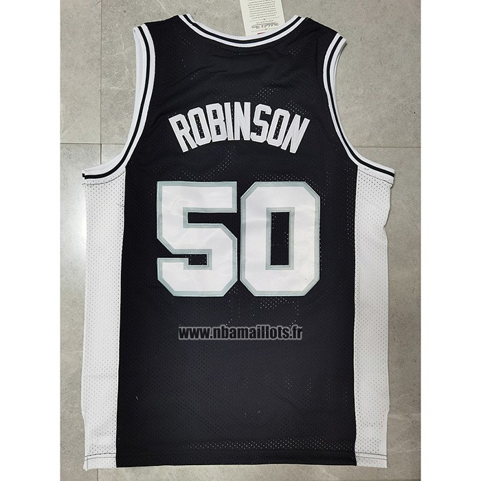 Maillot San Antonio Spurs David Robinson No 50 Mitchell & Ness Noir